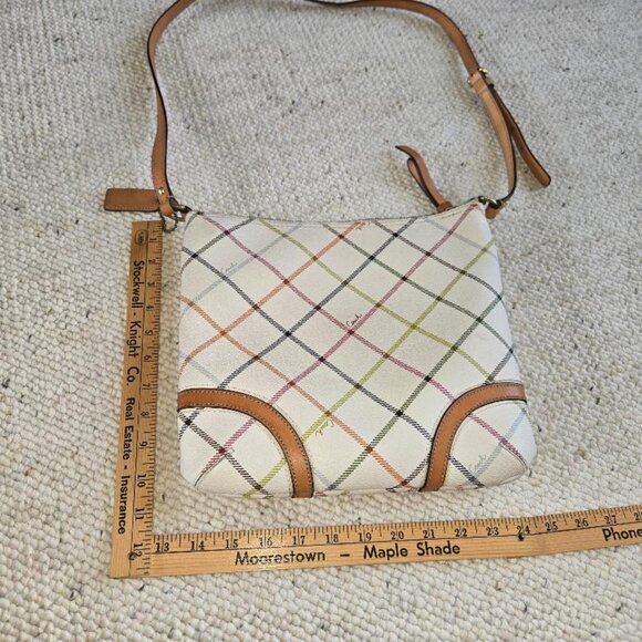 Coach Tatersall Heritage Peyton Crossbody and matching pouch - Picture 4 of 15
